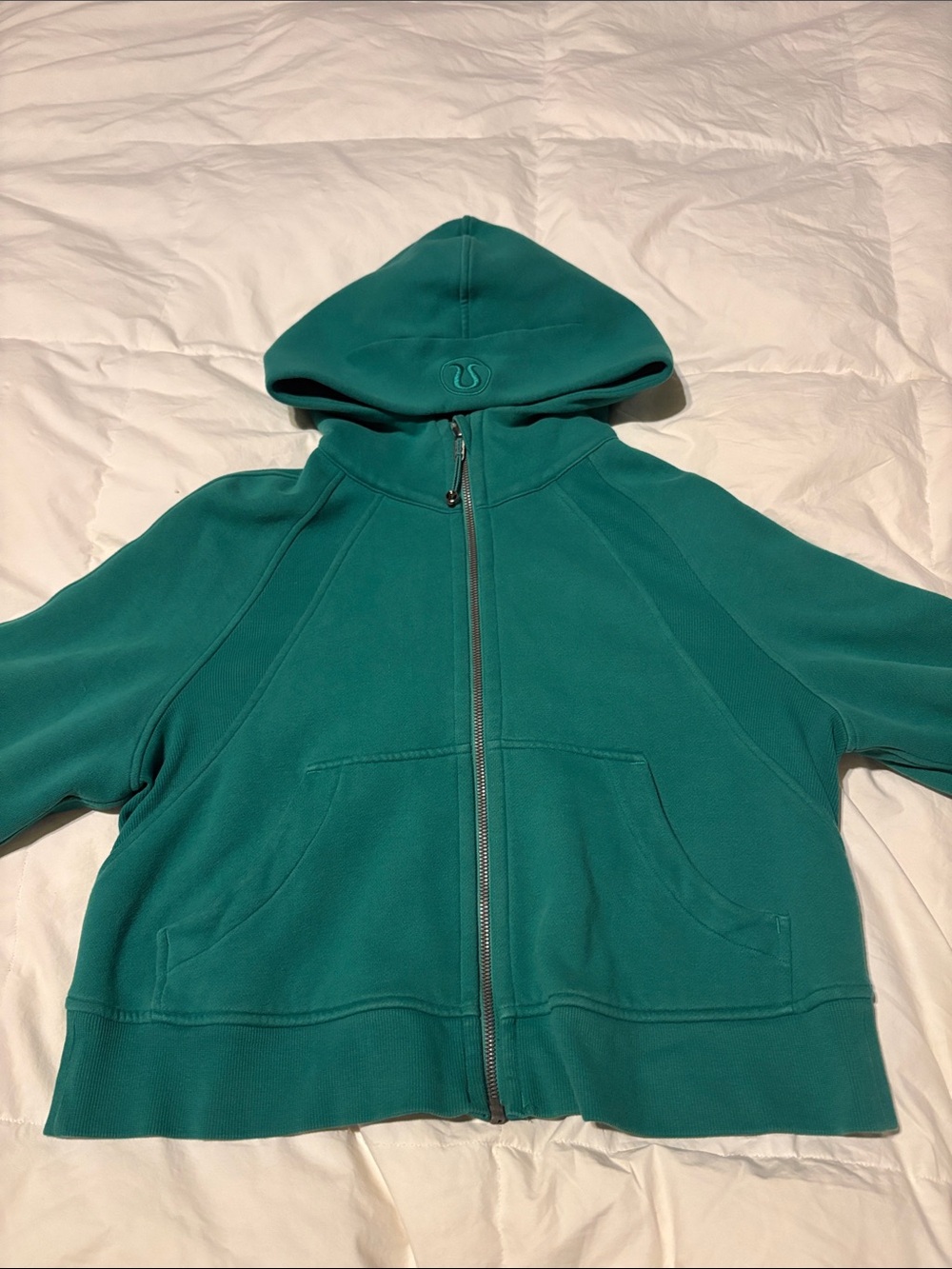 lululemon athletica Teal Full-Zip Hooded Sweatshirt